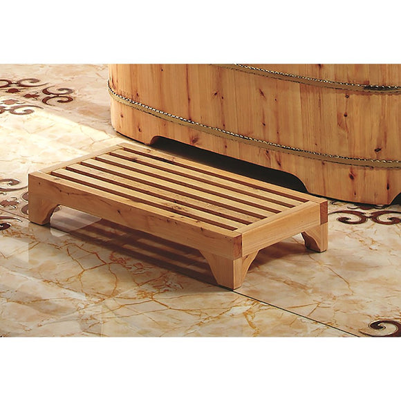 ALFI Brand AB4409 4" Modern Wooden Stepping Stool Multi-Purpose Accessory