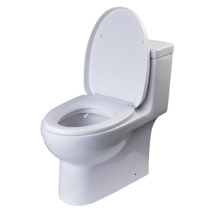 Eago TB359 Dual Flush One Piece High Efficiency Low Flush Ceramic Toilet