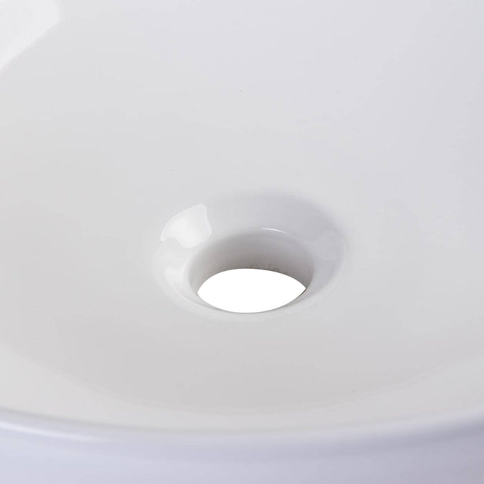 EAGO BA351 18" ROUND CERAMIC ABOVE MOUNT BATHROOM BASIN VESSEL Sink