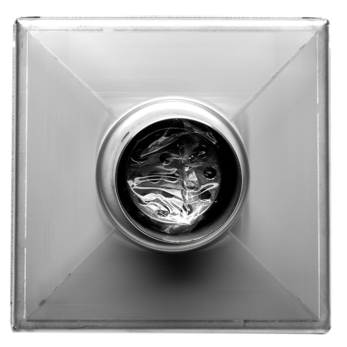 ALFI ABSD55B-PSS 5" x 5" Square Polished Stainless Steel Shower Drain with Cover