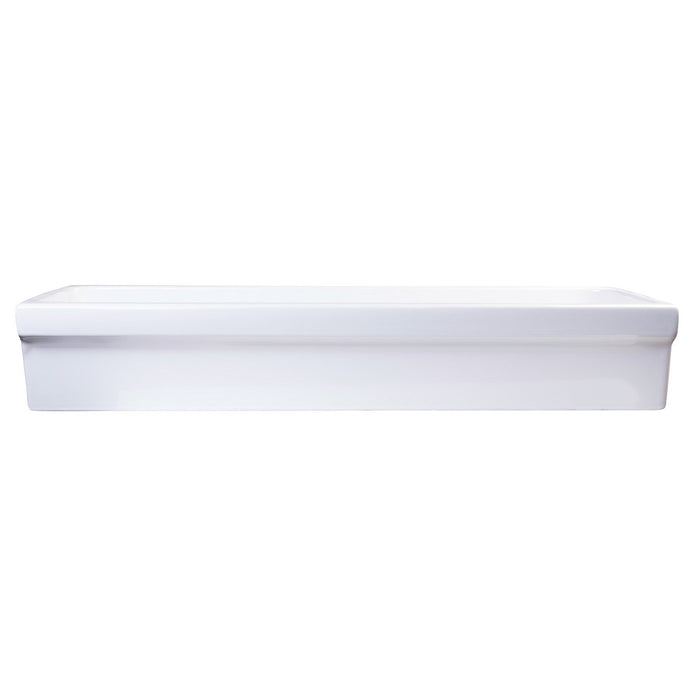 ALFI Brand AB48TR 48" White Above Mount Porcelain Bath Trough Sink