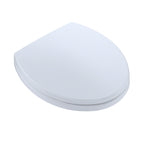 TOTO SS113#01 SoftClose Non Slamming, Slow Close Round Toilet Seat and Lid, Cotton White