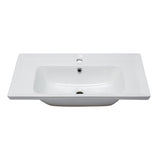 EAGO BH003 White Ceramic 32" x 19" Rectangular Drop in Sink