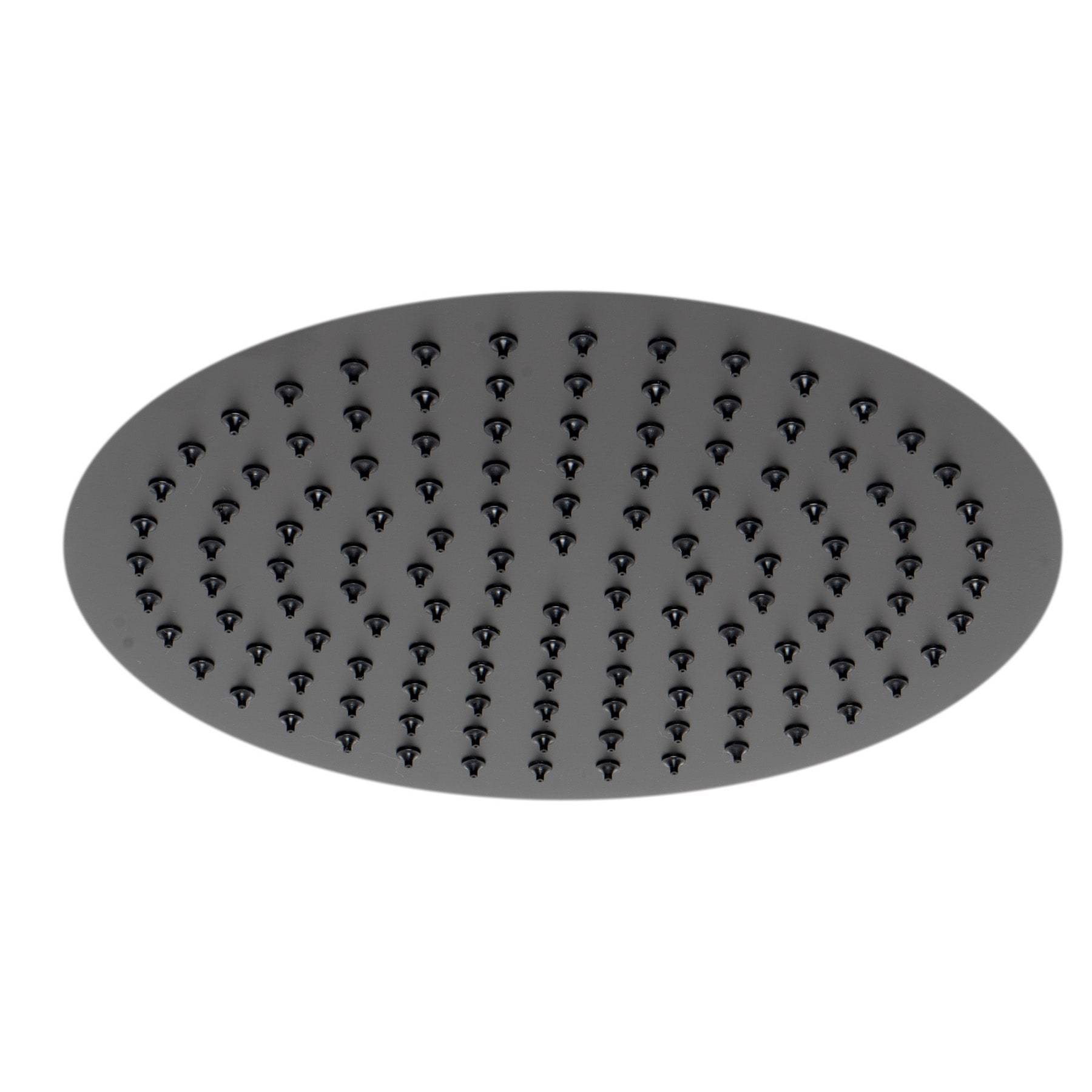 12 in rain matte black hot round shower head