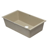 ALFI AB3322UM-B Biscuit 33" Single Bowl Undermount Granite Composite Sink