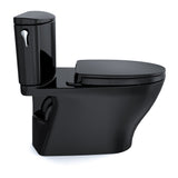 TOTO MS442124CUF#51 Nexus 1G Two-Piece Toilet with SS124 SoftClose Seat, Washlet+ Ready, Ebony Black