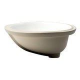 ALFI Brand ABC602 White Modern 23" Oval Undermount Ceramic Sink