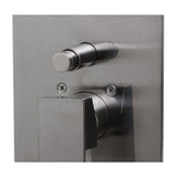 ALFI AB5601-BN Brushed Nickel Shower Mixer with Square Lever Handle and Diverter