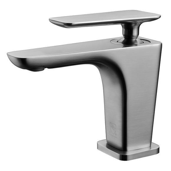 ALFI Brand AB1779-BN Brushed Nickel Single Hole Modern Bathroom Faucet