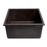 ALFI Brand AB2420UM-C Chocolate 24" Undermount Granite Composite Kitchen Sink