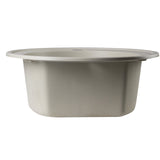 ALFI AB2020DI-B Biscuit 20" Drop-In Round Granite Composite Kitchen Prep Sink