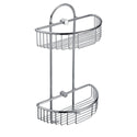 ALFI AB9534 Polished Chrome Wall Mounted Double Basket Shower Shelf Accessory