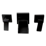 ALFI Brand AB1796-BM Black Matte Widespread Wall Mounted Modern Waterfall Bathroom Faucet