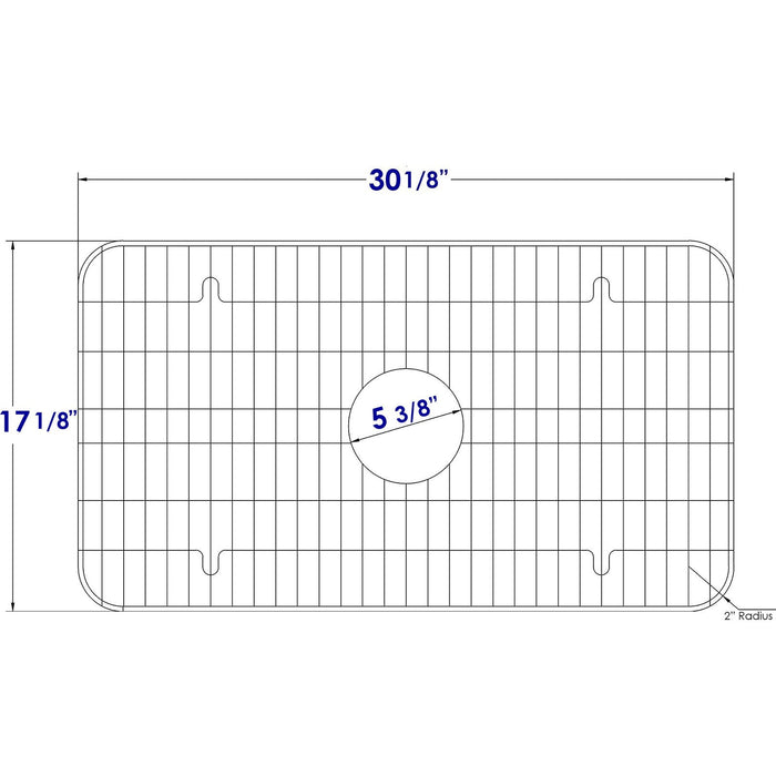 ALFI Brand GR533 Stainless Steel Protective Grid for AB532 & AB533 Kitchen Sinks