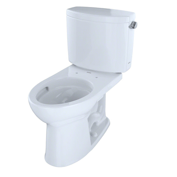 TOTO Drake II 2-Piece 1.28 GPF Toilet and Right-Hand Trip Lever, Cotton White, SKU: CST454CEFRG#01