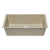 ALFI AB3322UM-B Biscuit 33" Single Bowl Undermount Granite Composite Sink