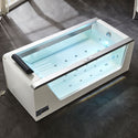 EAGO AM152ETL-6 6 ft Clear Rectangular Acrylic Whirlpool Bathtub