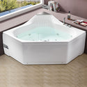 EAGO AM168ETL 5 ft Rounded Corner Acrylic Whirlpool Bathtub for Two