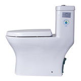 Eago TB353 Dual Flush One Piece High Efficiency Low Flush Ceramic Toilet