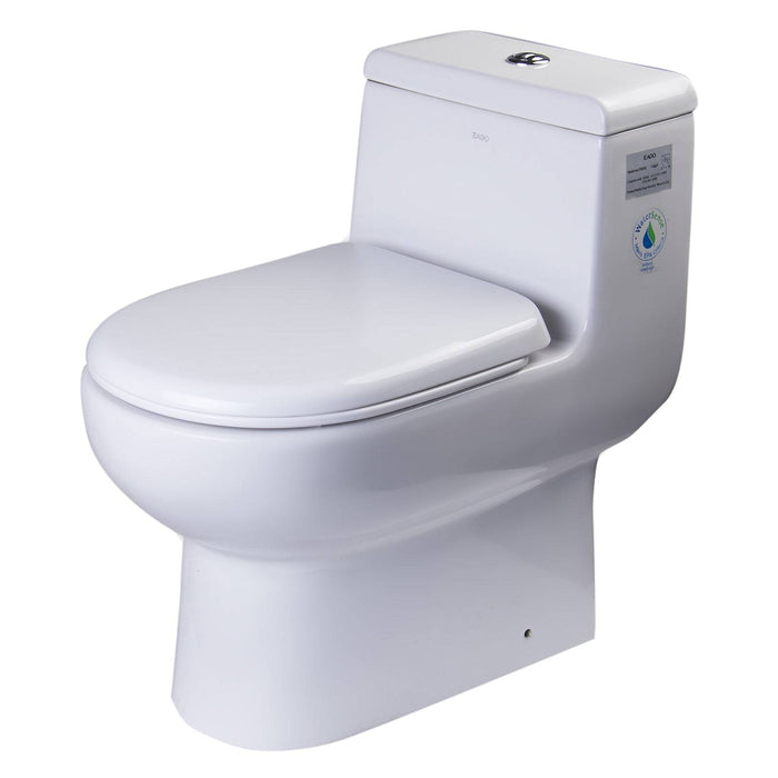 Eago TB351 Dual Flush One Piece High Efficiency Low Flush Ceramic Toilet