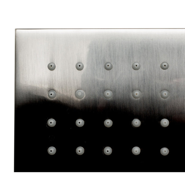 ALFI Brand LED12S-BN Brushed Nickel 12" Square Multi Color LED Rain Shower Head