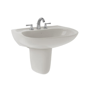 TOTO LHT242.4G#11 Prominence Oval Wall-Mount Bathroom Sink with Shroud for 4" Center Faucets