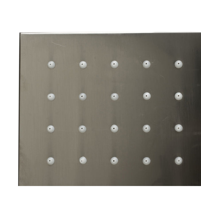 ALFI Brand LED16S-BN Brushed Nickel 16" Square Multi Color LED Rain Shower Head