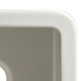ALFI Brand ABF1818S-W White Square 18" x 18" Undermount/Drop in Fireclay Prep Sink