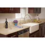 ALFI AB510-W White 30" Contemporary Smooth Apron Fireclay Farmhouse Kitchen Sink