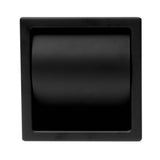 ALFI Brand ABTPC77-BLA Black Matte Stainless Steel Recessed Toilet Paper Holder with Cover, Modern