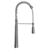 ALFI Brand AB2039 Solid Stainless Steel Commercial Spring Kitchen Faucet