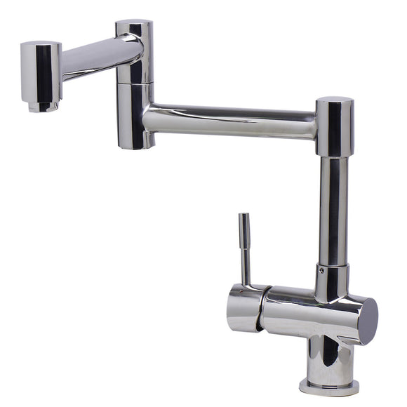 ALFI AB2038-PSS Solid Polished Stainless Steel Retractable Single Hole Faucet