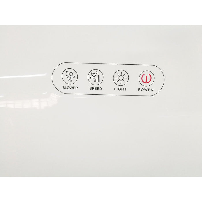 EAGO AM2130 66" Round Free Standing Acrylic Air Bubble Bathtub