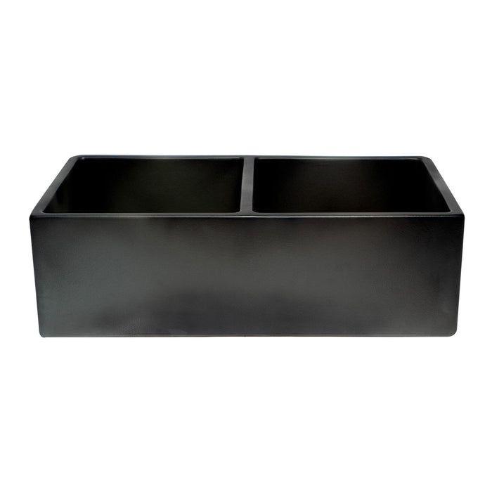 ALFI ABCO3318DB 33" Concrete Reversible Double Bowl Fireclay Farmhouse Kitchen Sink