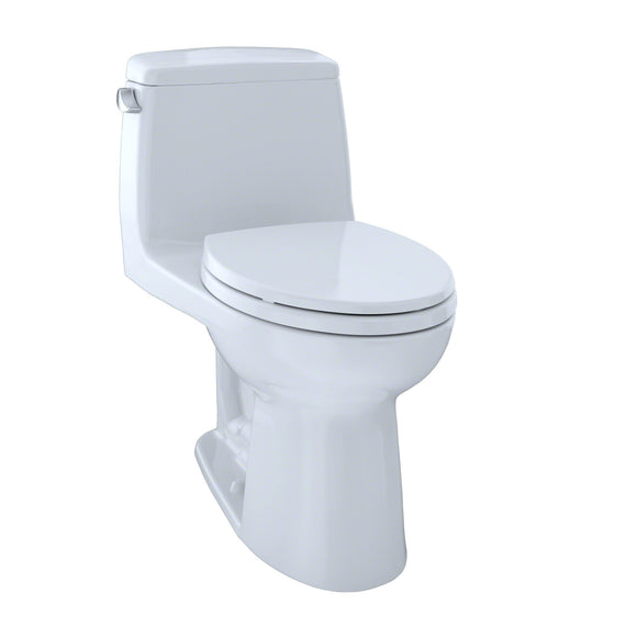 TOTO Eco UltraMax One-Piece Elongated 1.28 GPF ADA Toilet, Cotton White, SKU: MS854114ELR#01