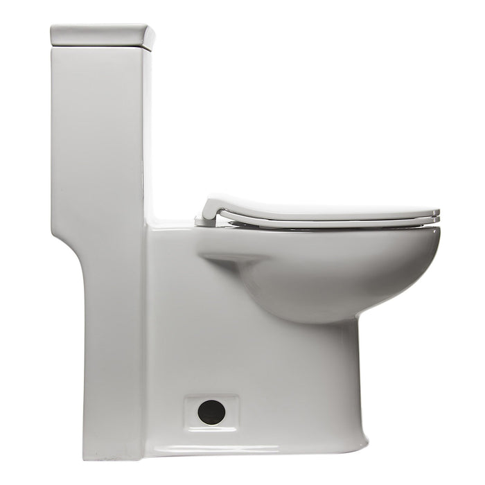 EAGO TB377 ADA Compliant One Piece Single Flush Toilet