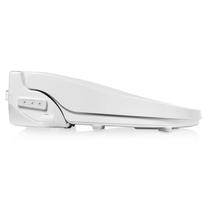 Brondell Swash Select EM617 Electronic Bidet Seat for Elongated Toilets in White with Warm Air Dryer