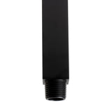ALFI Brand ABSA6S-BM Black Matte 6" Square Ceiling Shower Arm