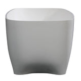 ALFI Brand AB9980 67" White Matte Solid Surface Resin Bathtub