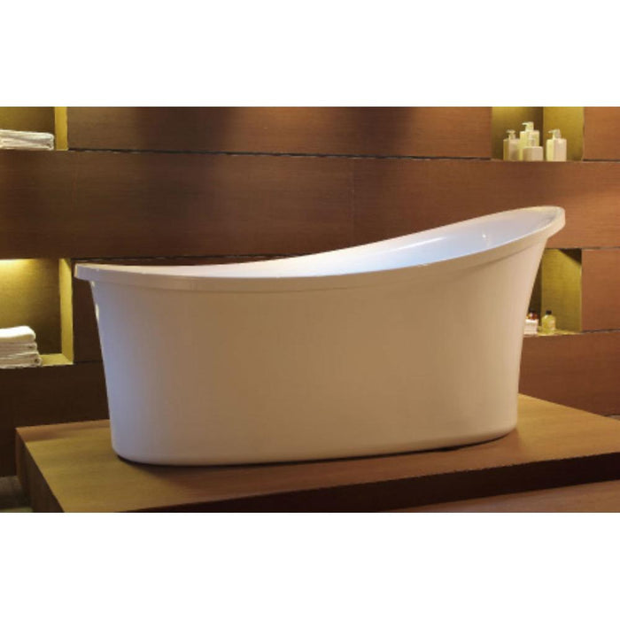 EAGO AM1800 6 ft White Free Standing Air Bubble Bathtub
