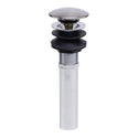 ALFI Brand AB9056-BN Brushed Nickel Pop Up Drain for Bathroom Sink with Overflow