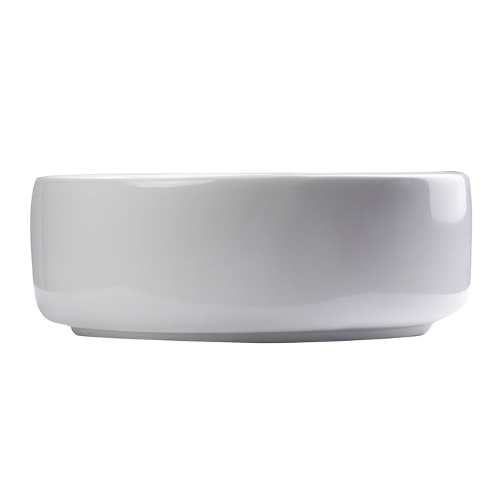 EAGO BA129 16" ROUND CERAMIC ABOVE MOUNT BATHROOM BASIN VESSEL Sink