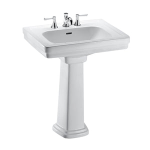 TOTO LPT530.4N#01 Promenade 27-1/2" x 22-1/4" Rectangular Pedestal Bathroom Sink for 4" Faucets