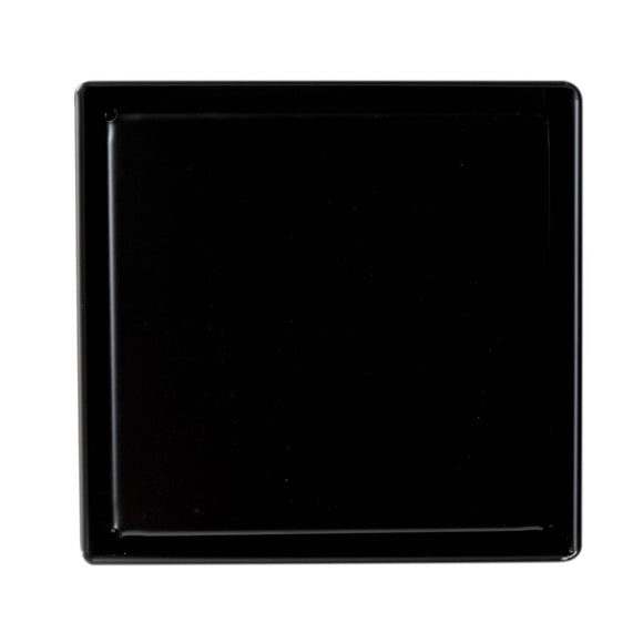 ALFI Brand ABSD55B-BM 5" x 5" Black Matte Square Stainless Steel Shower Drain with Solid Cover