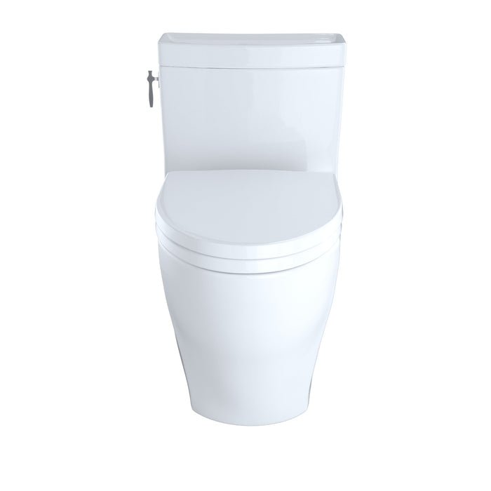 TOTO MS626124CEFG#01 Aimes WASHLET+ One-Piece Elongated 1.28 GPF Skirted Toilet, Cotton White