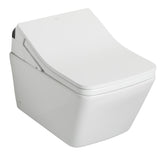 TOTO CWT4494049CMFGA#MS Washlet+ SP Wall-Hung Square Toilet with SX Bidet Seat and DuoFit In-Wall Auto Tank System
