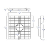 ALFI Brand ABGR33D Pair of Stainless Steel Grids for ABF3318D