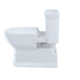 TOTO MS964214CEFG#11 Eco Soiree One Piece Elongated 1.28 GPF Skirted Toilet, Colonial White
