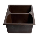 ALFI Brand AB3220DI-C Chocolate 32" Drop-In 2x Bowl Granite Comp Kitchen Sink