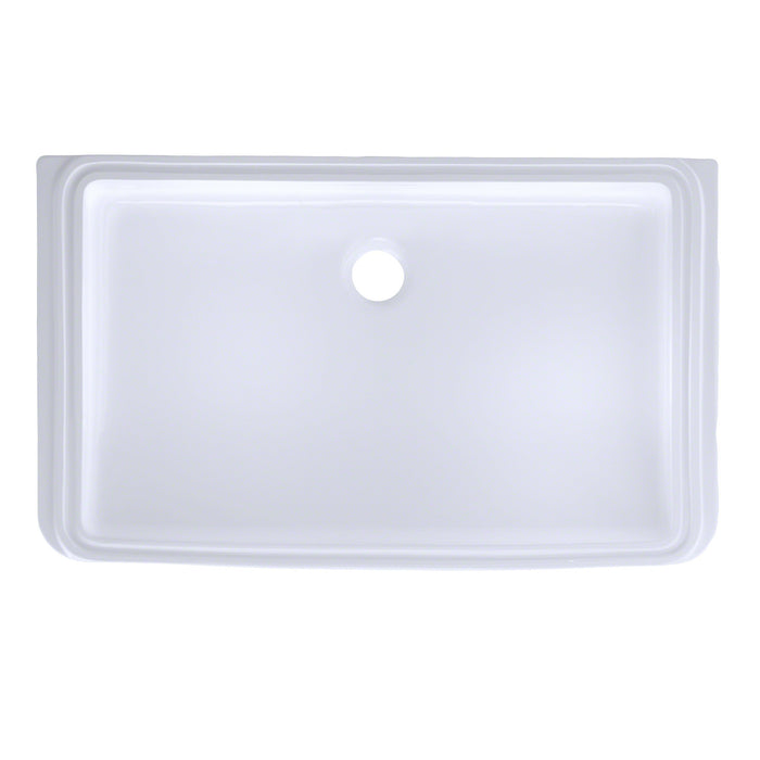 TOTO LT191G#01 Rectangular Undermount Bathroom Sink with CeFiONtect, Cotton White